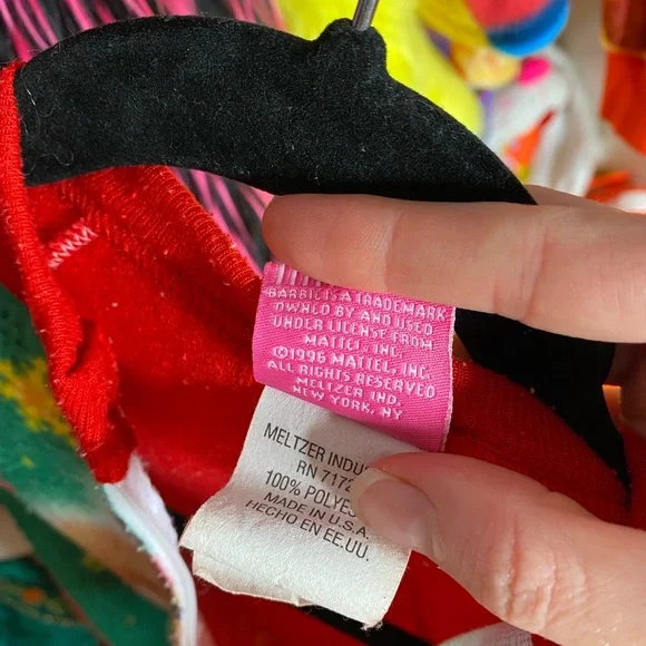 1996 vintage Christmas Barbie girls onesie pajamas